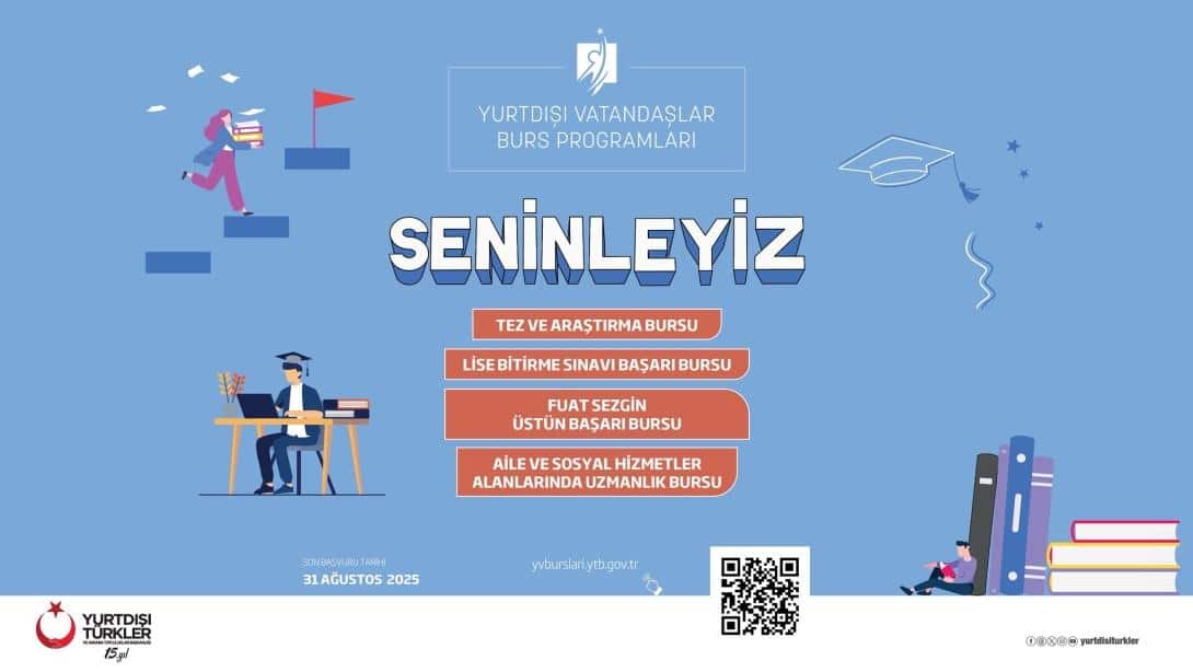 Yurtdışı Vatandaşlar Burs Programları 2025 Başvuruları Devam Ediyor